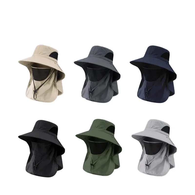 Mens Outdoor Hunting Hats - Letni kapelusz przeciwsłoneczny z osłoną na