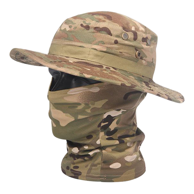 Mens Outdoor Hunting Hats - Kamuflaż Boonie czapka kominiarka kapelusz garnitur