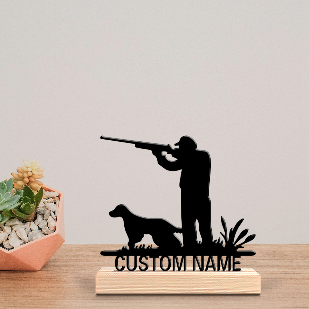 Hunting Outdoor Day - 1 szt. Modna, personalizowana, metalowa statuetka