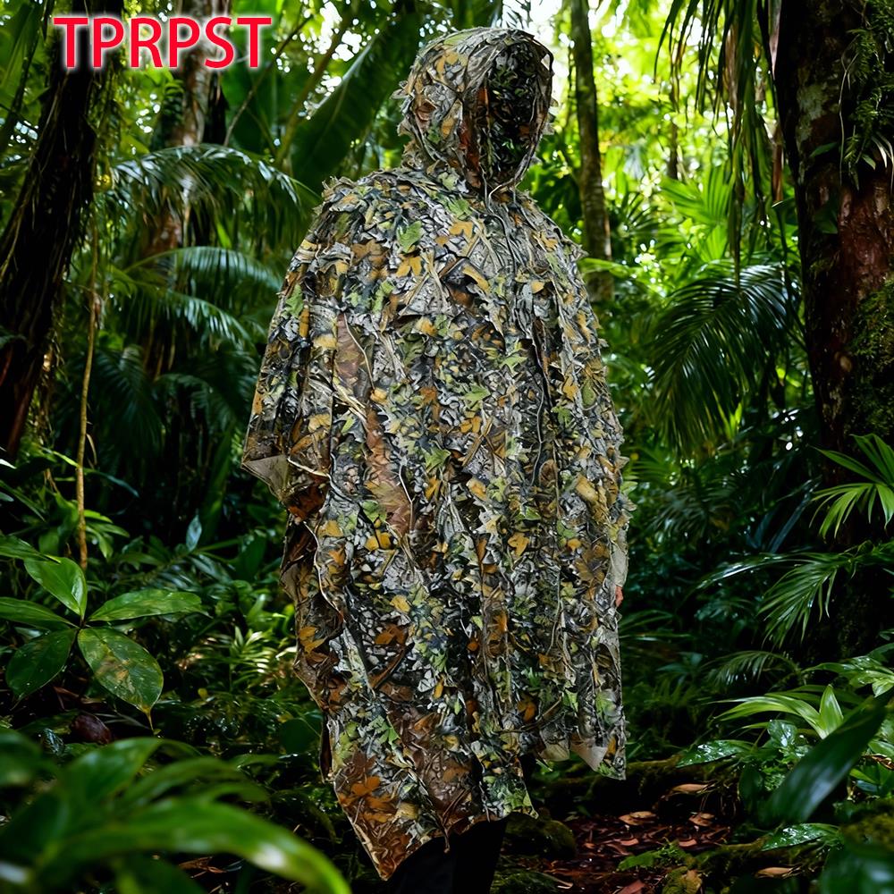 Camouflage Hunting Jacket - Męski Damski Kamuflażowy Płaszcz Kamizelka Ghillie