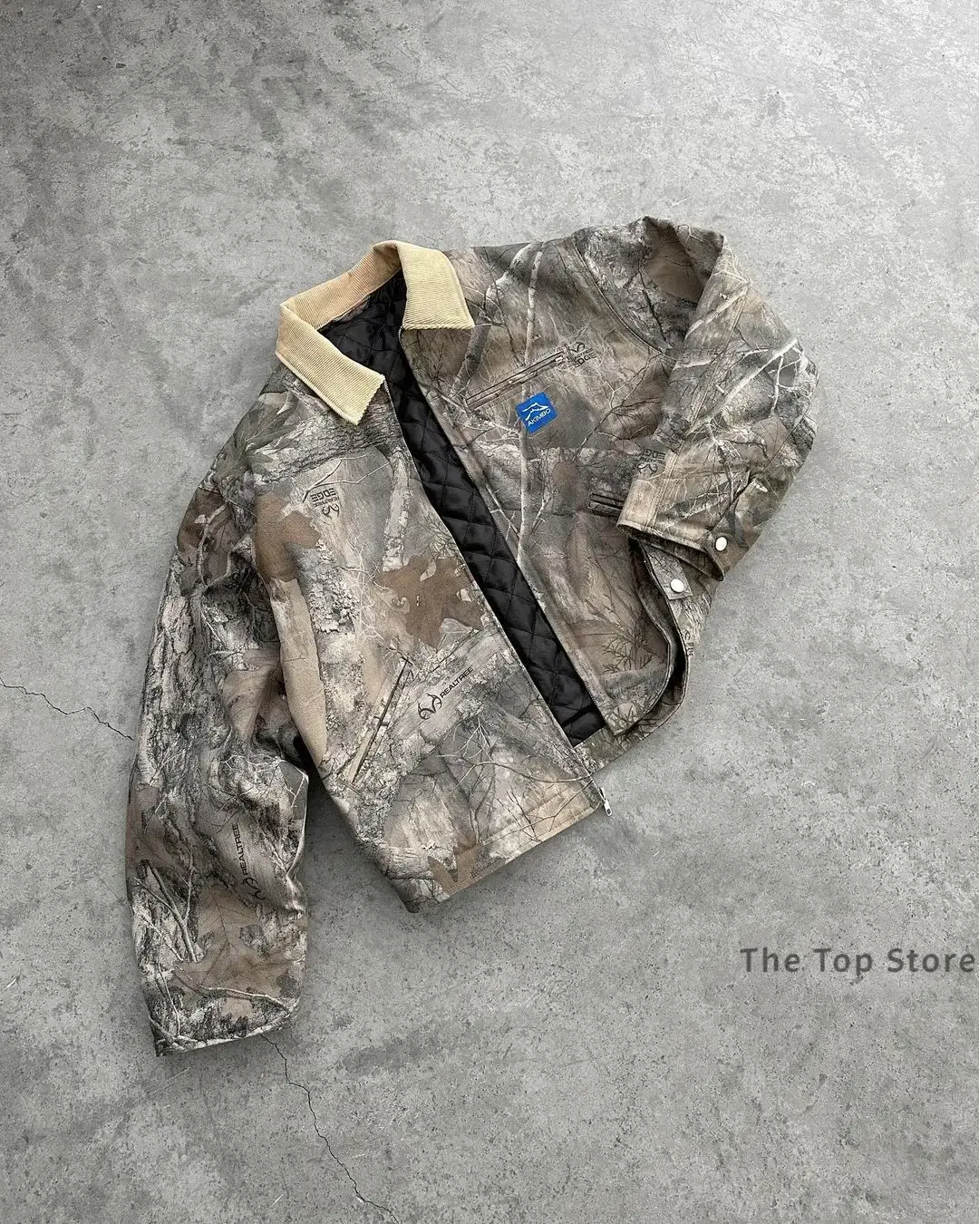 Camouflage Hunting Jacket - Jesienno-zimowy kamuflaż ponadgabarytowe polowanie kurtki moro