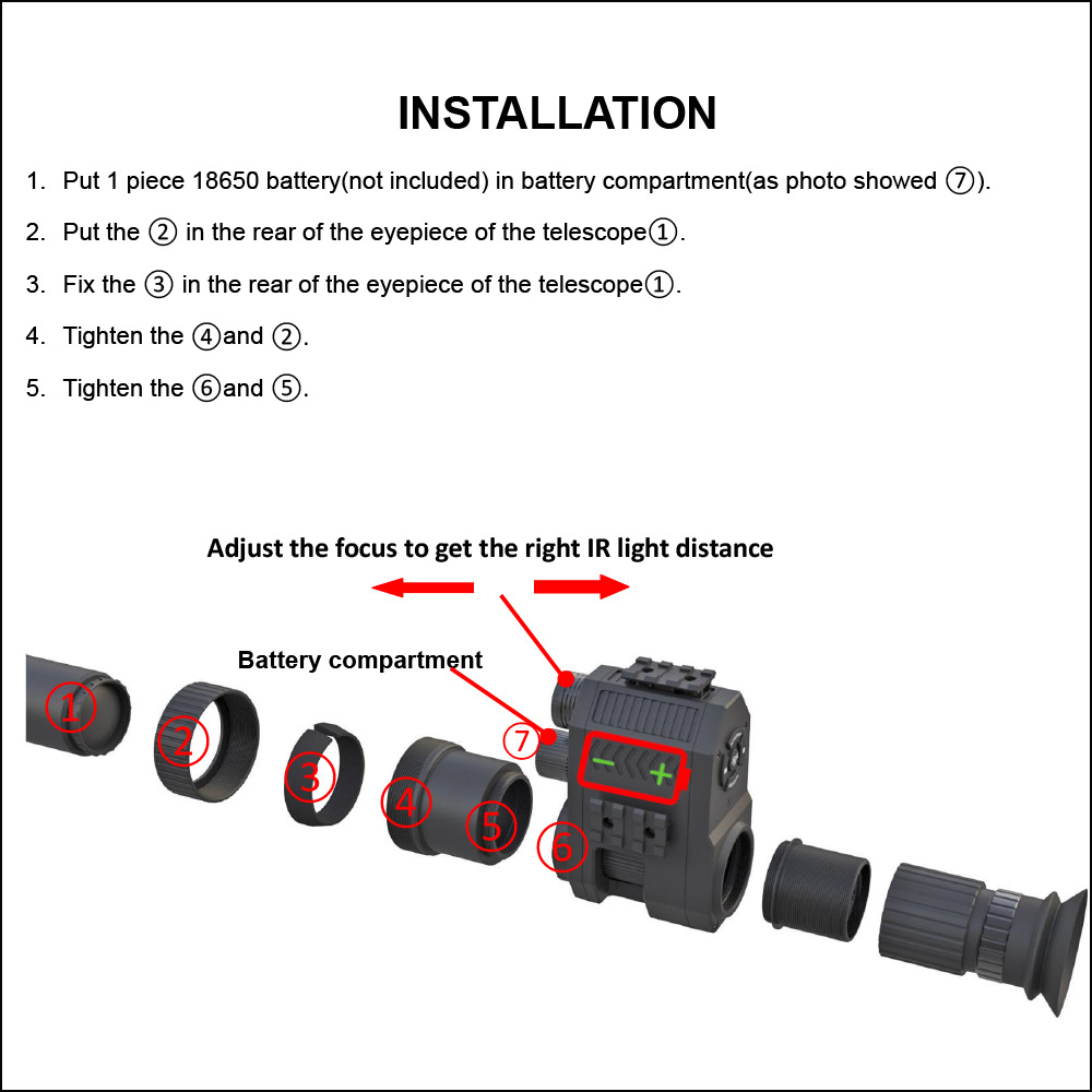 NK007 – cyfrowy monokular do o – Outdoor Hunting Digital Night Vision recenzja i cena