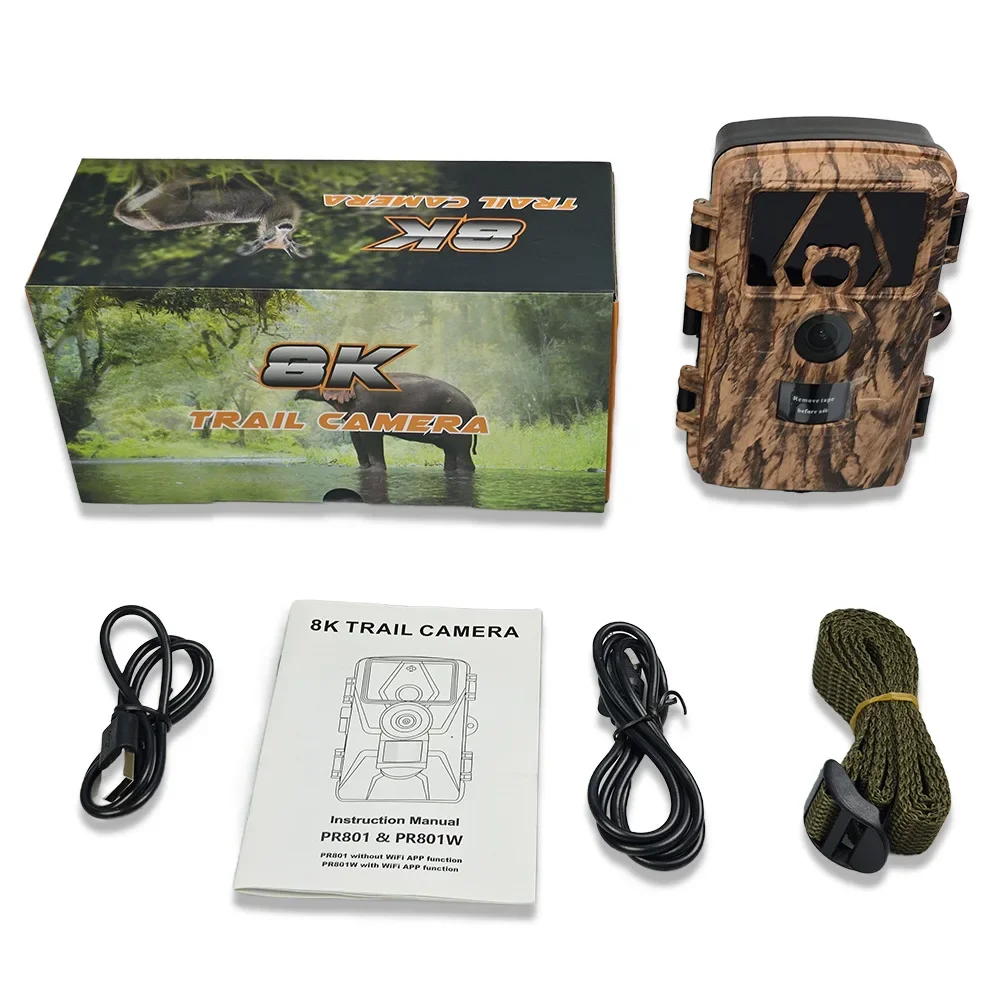 Kamera leśna PR801W WIFI 8K 60 – Outdoor Hunting Digital Night Vision recenzja i cena