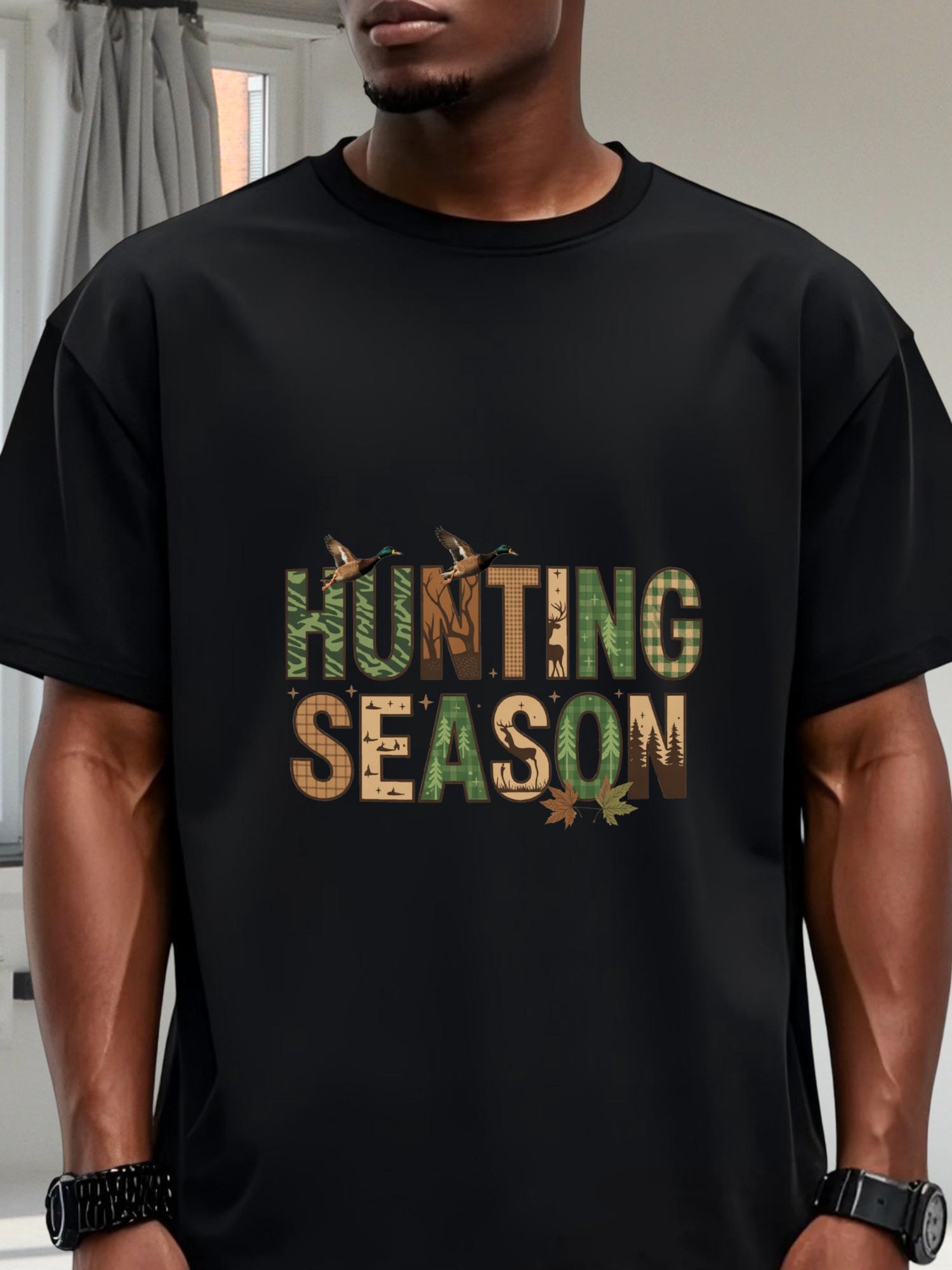 Koszulka męska na Dzień Ojca,  – Hunting Outdoor Day recenzja i cena